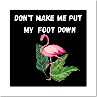 Dont make put my foot down funny Posters and Art
